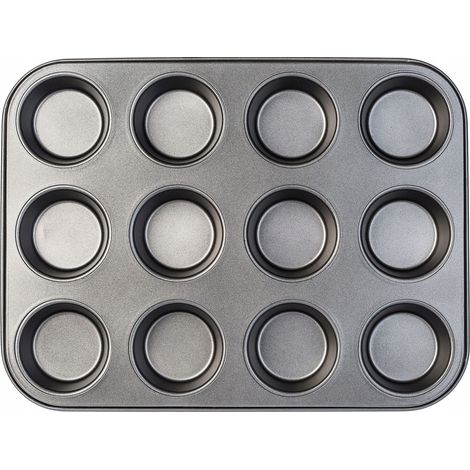 Stampo in acciaio per teglia da forno KADAX, 12 pezzi, per muffin (1/5)
