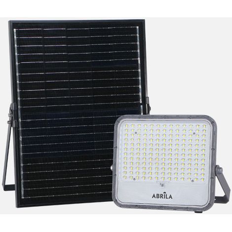 Proyector Solar Ferrol 200w 6500k Gris 2900lm Ip65 Cable 2m C/mando (24,5x27,5x5)(39x37,5x1,7)cm