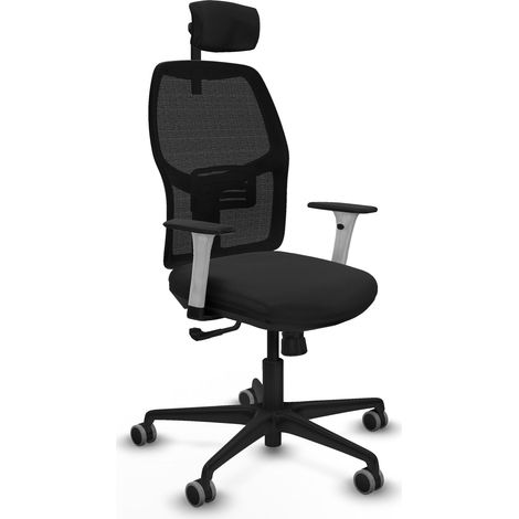 Chaise de bureau piqueras y crespo Alfera blanc mousse découpée (1/2)