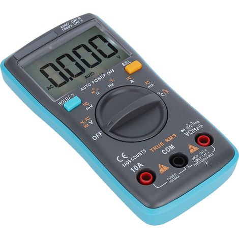Automatisches True-RMS-Digitalmultimeter zur Messung von Wechsel- und Gleichspannung, Widerstand und Kapazität für Elektriker (1/5)