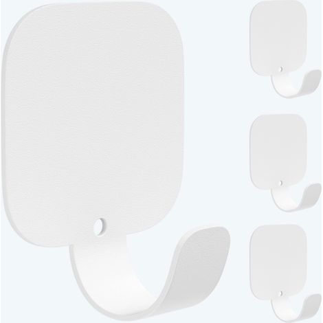 Mai & Mai Porte Manteaux Mural en Alliage d'Aluminium pour Salle de Bain Cuisine Chambre Entrée Accroche Serviette 4 Crochet Patère Murale Anti-chute Blanc 40×40×20 MM Stalo-15 (1/5)