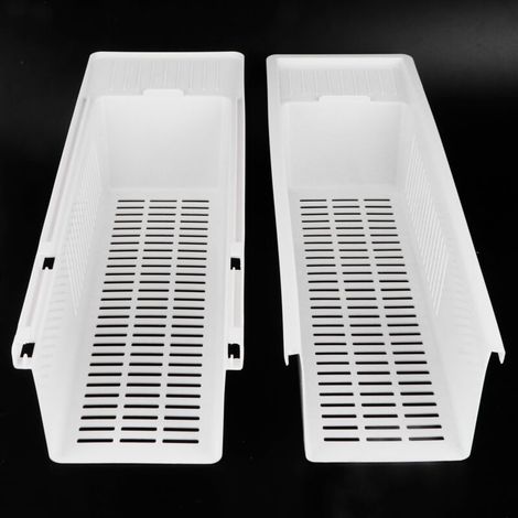 Estante retráctil para bañera – Organizador de juguetes de baño de plástico resistente, 25 x 18 x 30 cm, blanco