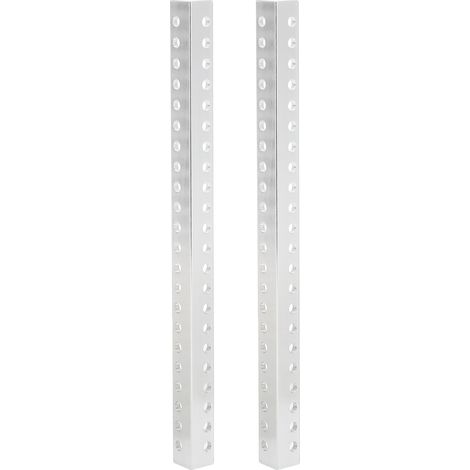 2 Profils en aluminium en L, poutre pour robot, 22 trous, 12x12mm, accessoires de robotique (1/5)