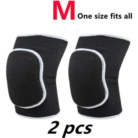 Genouillère de Compression - Non spécifié - Taille M - Éponge et Élastique - Noir - Multi-Sport (1/4)