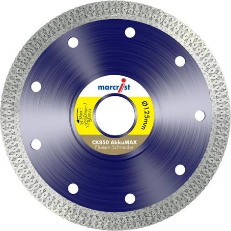 Fliesen-Diamanttrennscheibe CK850 AkkuMAX 115x22.23mm