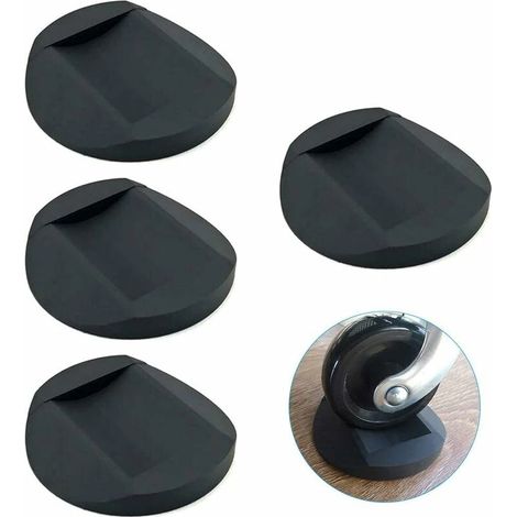 4 coupelles pour roulettes de meubles, pieds en caoutchouc antidérapants pour meubles (1/5)