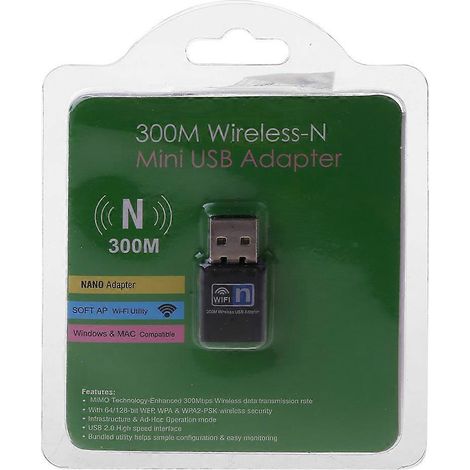WLAN-Adapter 300M RTL819 WLAN USB LAN Ethernet Netzwerkkarte Drahtlosempfänger