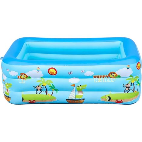 Piscine Gonflable Pliable Portable Résistante Aux UV Piscine Gonflable Estivale Adaptée Aux Temps Chauds, Cour, Jardin, Terrasse, Pelouse, Fête Et Parc Aquatique (1/5)
