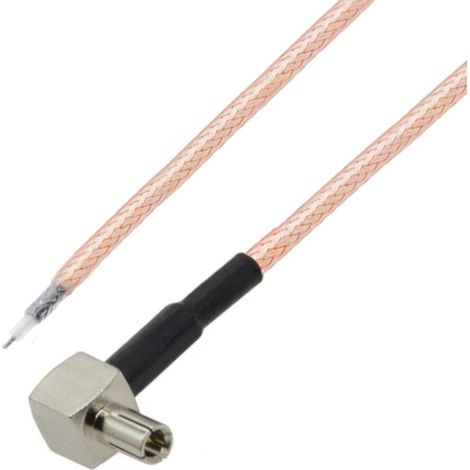Cavo RG178 con connettore TS9 e cavo RA, lunghezza 20 cm.