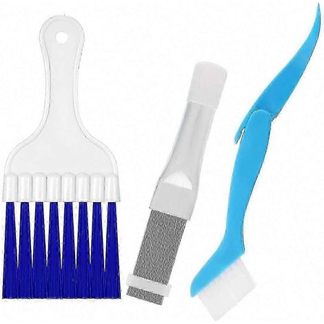 Nettoyeur de peignes pour ailettes de condenseur de climatiseur, kit de brosse d'entretien pour serpentin d'évaporateur et condenseur AC (1/5)