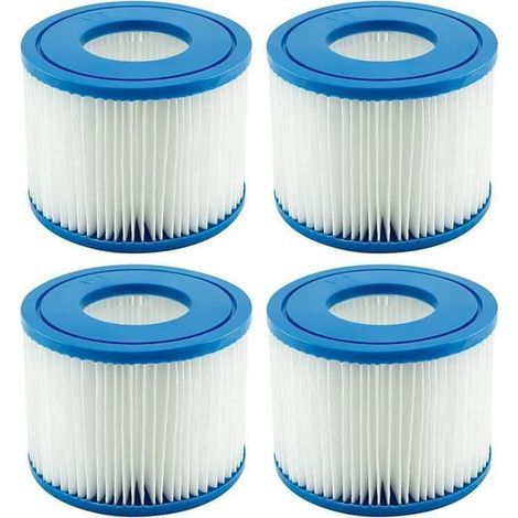 KLVGTIFS PU - Filterkartusche VI für Bestway, Whirlpoolfilter, Poolfilterkartuschen für Lay-Z-Spa, Paris, Miami, Vegas, 4 Filter (1/5)