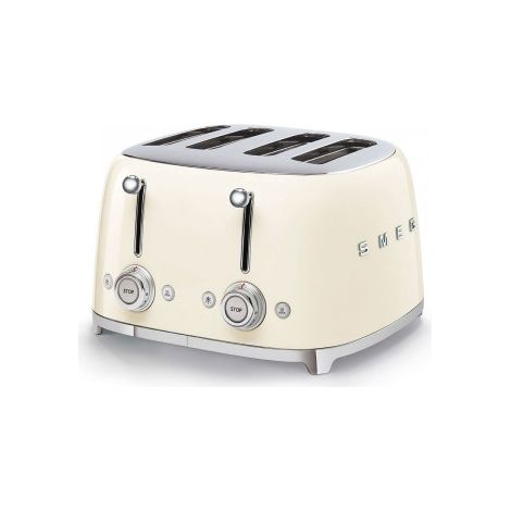 Smeg TSF03CREU Tostadora Beige 4 ranuras 2000W