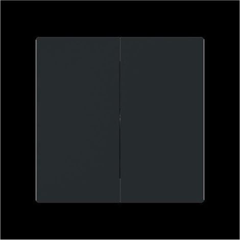 Busch Jaeger Wippe geschlossen schwarz 1785-45M für Serienschalter Busch-art linear