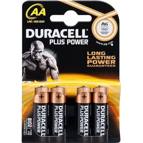 DURACELL PLUS POWER 100 PILA ALCALINA AA LR6 BLISTER4