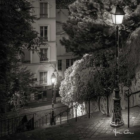 Tableau sur verre Montmartre 45x45 cm - Impression sur Verre - Image HD imprimée sur Verre - Tableau mural décoratif en verre - Finition Brillante - Fabriqué en France (1/5)