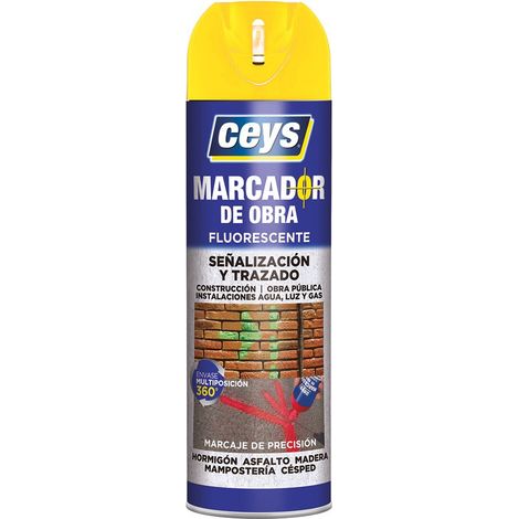 Marcatore per costruzioni CEYS giallo resistente agli agenti atmosferici 500 ml 908002