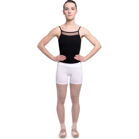 Frygia - Ballettshorts für Damen, weiß Frygia Gymnastik- und Tanzshorts, weiß, Größe M (1/5)