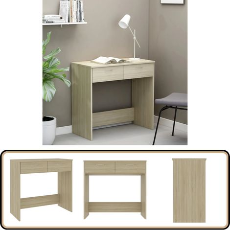 Schreibtisch Sonoma-Eiche 80x40x75 cm Holzwerkstoff - Schreibtisch - Holzwerkstoff - Sonoma-Eiche - Schreibtisch 80x40x75 Cm - Computertisch (1/5)