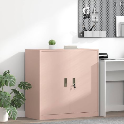 Armario de almacenamiento Rosa 90 x 40 x 90 cm Acero