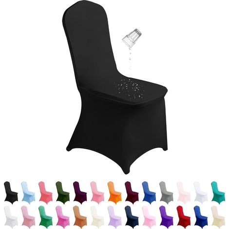 Universeller Stuhlbezug aus Polyester für Hochzeiten und Bankette, elastischer Sitzbezug für Zeremonien und Partys (1/5)