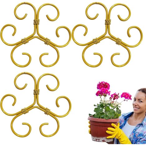 Support de Tige de grimpante réutilisable, stabilisateur de Tige de en métal 10,5 x 10,5 cm, Accessoire idéal pour d'intérieur et d'extérieur (1/5)