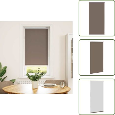 Verdunklungsrollo Verdunkelungsrollo 40 x 100 Braun - Fensterrollo - Verdunkelungsrollo - Raffstore - Braunes Rollo - Rollo Braun (1/5)