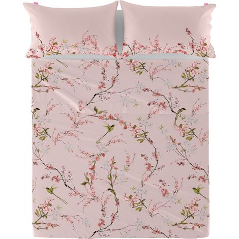 Chinoiserie rose Sabana 260x270 cm (Cama 180/200) (1/5)