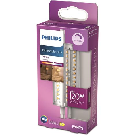 ampoule LED Crayon R7S 120W Blanc Neutre Compatible Variateur, Verre (1/4)