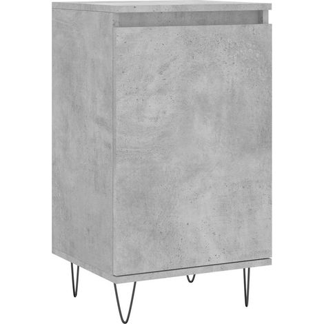 Buffet Meuble de rangement gris béton 40x35x70 cm bois d'ingénierie (1/5)