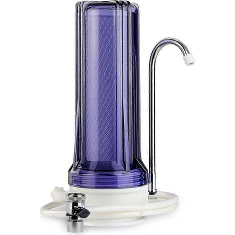 Système de filtration d'eau potable sur comptoir CKC1C avec filtre à charbon, 6,35 cm x 25,4 cm, transparent (1/5)
