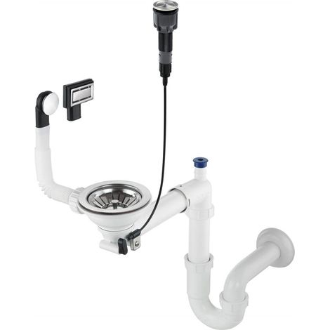 Siphon pour évier en granit à une cuve - acier compact ZXY 9982 (1/2)