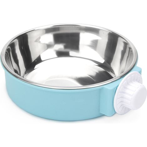 Paire de gamelles pour chiens, adaptées aux cages, enclos ou cages de transport (1/5)