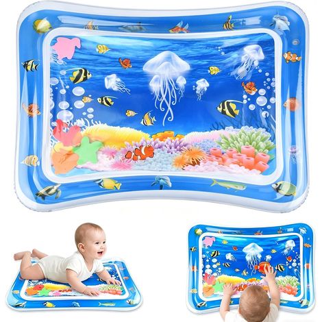 Baby-Wassermatte, Baby-Spielmatte, Baby-Sinnesmatte, Baby-Aquarium, Babymatte, Baby-Spielmatte, Aktivitäts- und Spielmatte zur Anregung der Sinne Ihres Kindes, Babygeschenk, Babyspielzeug für 3, 6, 9 (1/5)