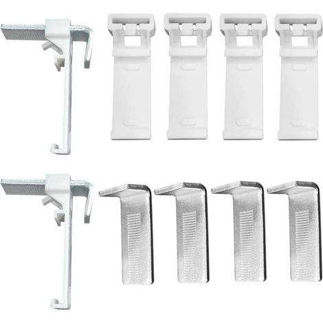 6Pcs Support de Serrage pour Rideaux Enrouleurs 6 Pièces sans percer Support de Serrage Store Enrouleur Duo pour Store Enrouleur PVC Fenêtre en Bois Vantaux de Porte