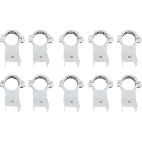 Lot de 10 supports de fixation LNB haute fréquence KU pour antennes paraboliques, support en plastique de 20 mm compatible avec différentes tailles d'antennes. (1/5)