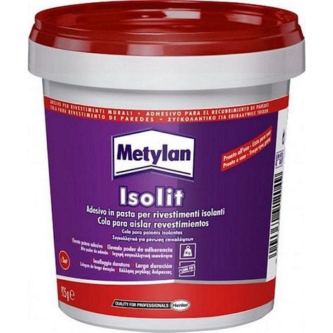 Metylan Isolit colle en p&acircte pour rev&ecirctements isolants 925g - .325 - 1,3 - 72