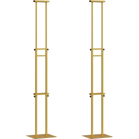 Messestände 2 pcs Gold 30 x 23,5 x 210 cm Stahl vidaXL