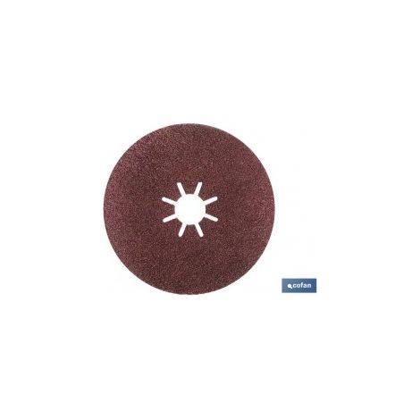 Pacco di 25 dischi in fibra 178 mm - grana 80
