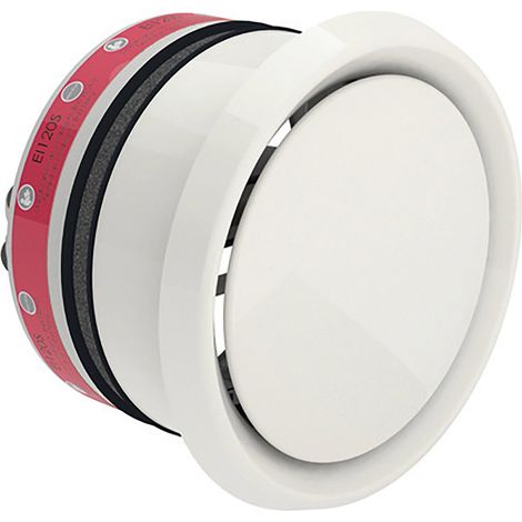 Bouche coupe-feu certifiée 60 min verticale D 100 mm   - AXELAIR - BCF060V100