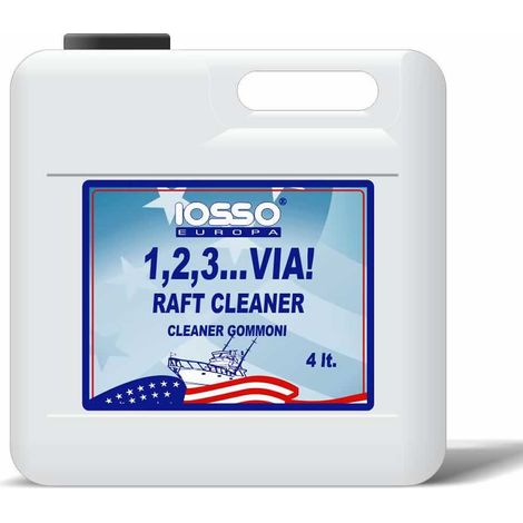 Iosso detergente 1 2 3 via sgrassante rigenerate rinnovatore per gommoni litri 4