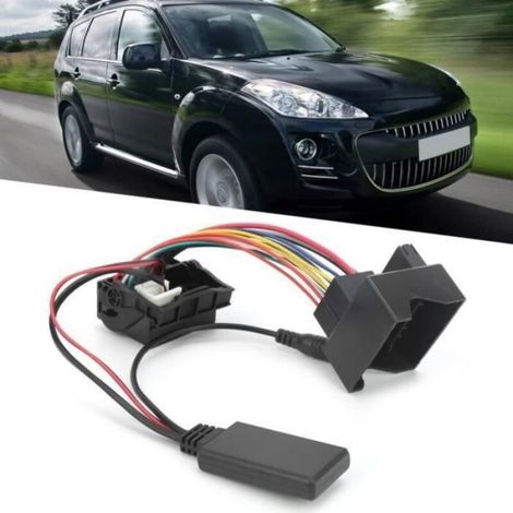 Adaptateur Bluetooth AUX-IN - Bluetooth 5.0 - Pour Autoradio Citroën et Peugeot - Noir - 1 Pièce (1/4)
