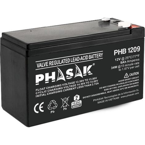 BATERIA PHASAK PHB 1209 (1/3)
