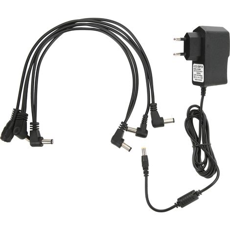 Adaptateur Secteur 9V pour Effets Guitare Multi-Effets 1 à 5 C2T Outils Industriels 850mA AC100‑240V Prise EU