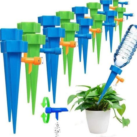 Set of 20 automatic plant watering spikes - Drip irrigation system for garden, home, indoor and outdoor use. (1/4)