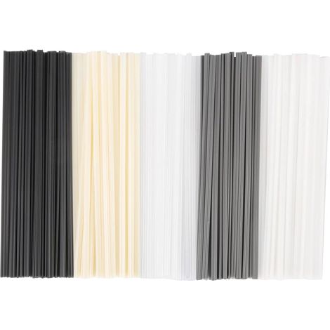 Tige de Soudage Plastique, ABS/PVC/PE/PP Soudage Sticks, Plastique Bâtons Soudage, Baguette de Soudage Electrode Soudure 200 mm Bâtons Soudage pour Soudeur Plastique la Réparation de Pare-Chocs, 50Pcs (1/5)