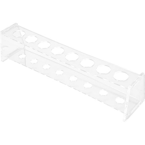 Support pour Tubes de Laboratoire en Acrylique Transparent 60 Emplacements Stable pour Entreprises Industrielles et Établissements Scolaires (1/5)