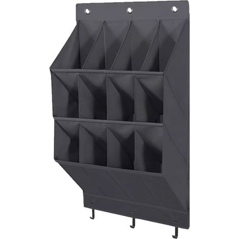 Sollbry Organizador de zapatos para colgar en la puerta, organizador de zapatos colgante para armario con 12 bolsillos grandes y profundos, zapatero colgante para guardar zapatos en la puerta, color n (1/5)