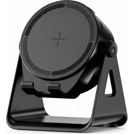Enceinte Bluetooth 5.3 avec Support Magnétique pour Smartphone et Charge Sans Fil, Noire (1/5)