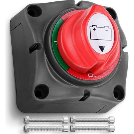 Two-position battery switch, 12-48V waterproof power switch, power disconnector for automobiles/RVs/ships. (1/3)