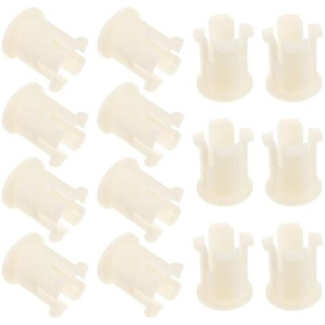 30pièces Manchons De Tige De Roulette Plastique Inserts Pour Roulettes De Chaise Et Meubles Fournitures De Réparation Mobilier